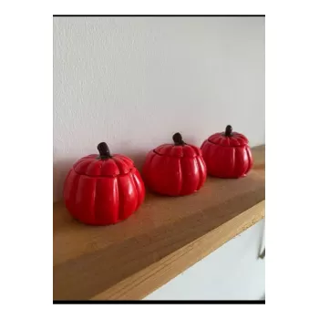 3lü Mini Bal Kabağı Kahve Yanı Lokumluk Sunumluk