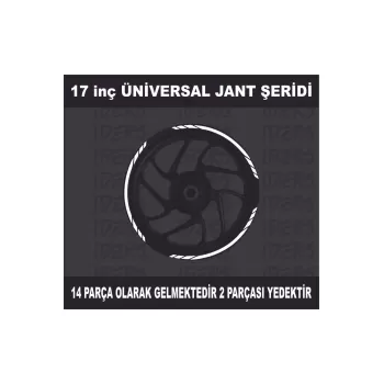 17 inç Jant Şeridi Üniversal REFLEKTİF BEYAZ