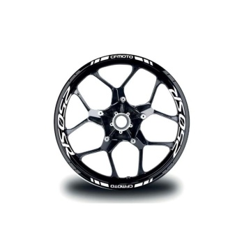 Cfmoto 250sr Jant Sticker Iç & Dış Takım Etiket Modeli Gri - Beyaz