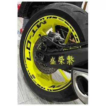 YAMAHA MT 07 Uyumlu SİYAH JANT İÇİ YAZILI ŞERİTLİ