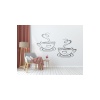 Kahve Duvar Sticker - Kahve Duvar Sticker Dekoratif Odası Duvar Sticker Duvar Süsü 65x40