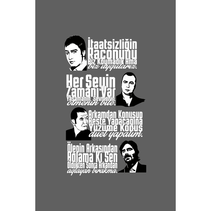 Kurtlar Vadisi Oto Arka Cam Sticker Set 40*20 Cm
