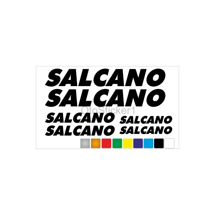 Bisiklet Kadro Sticker Seti Salcano Uyumlu Siyah