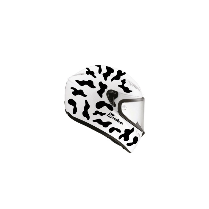 Siyah Kamuflaj Kask Sticker Modeli
