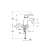 Solid S A42440 Lavabo Bataryası Krom