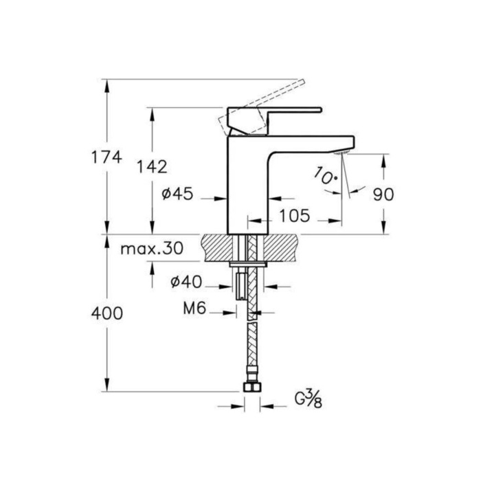 Fold S Lavabo Bataryası A42532 Krom