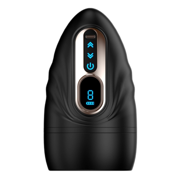 Censan Şarjlı Isıtmalı ve Titreşimli Silikon Dudak Girişli Otomatik Oral Mastürbatör