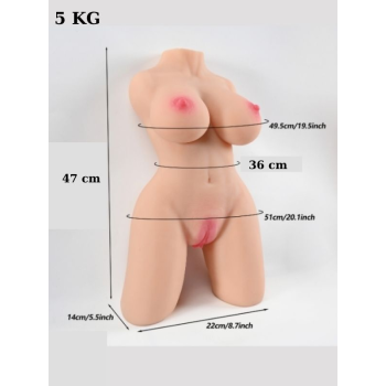 L-Join Gerçekçi 5 Kg Yarım Vücut Vajina Mastürbatör