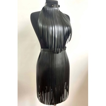 Püsküllü Uzun Etek ve Büstiyer Takım - APFT997