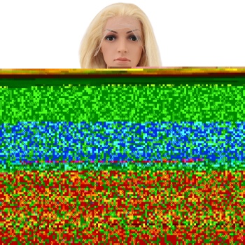 Kızıl Kahve Fiber Sentetik Geniş Dalgalı Tül Peruk