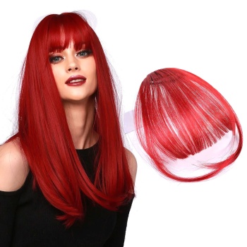 Fiber Sentetik Dalgalı 8 Parça Çıt Çıt - Kızıl