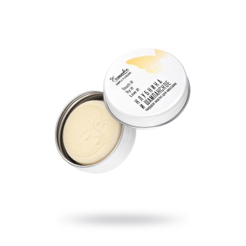 Eromantica Masif Çilekli şampanya masajı için katı yağ, 20 g