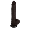 Censan Ultra Gerçekçi 24 Cm Brown Melez Kıkırdaklı Dildo