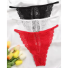 Kadın 3lü Dantel String - Tanga BC0041
