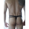 Erkek Siyah Tül Fantezi Tanga İç Çamaşırı