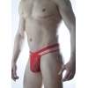Erkek Kırmızı Tül Fantezi Tanga İç Çamaşırı