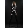 Reflektörlü Full Body Harness, Karanlıkta Yansıyan Dansçı Aksesuar - APFT461