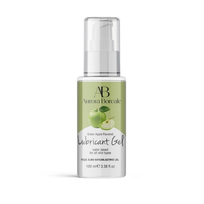 Aurora Boreale Yeşil Elma Aromalı Kayganlaştırıcı Jel 100 ML