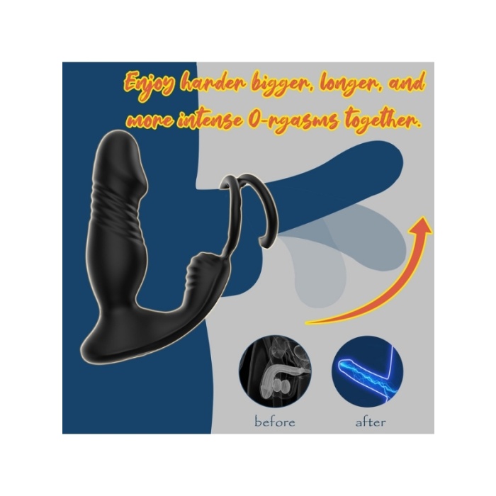 Censan 5in1 Telefon Kontrollü Titreşimli İleri Geri Vibratör