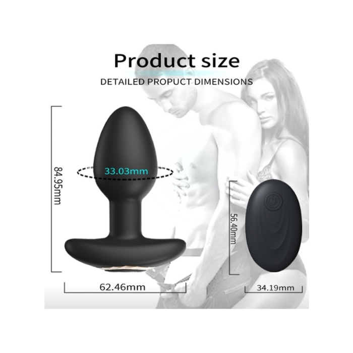 Censan Kablosuz Uzaktan Kumandalı Titreşimli Anal Plug