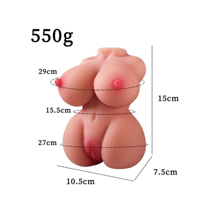 Censan 550 Gr Göğüslü Gerçekçi Vajina Mastürbatör
