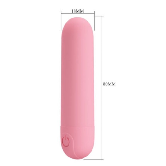 Censan Stefan Mini Massager Bullet Vibratör Pembe