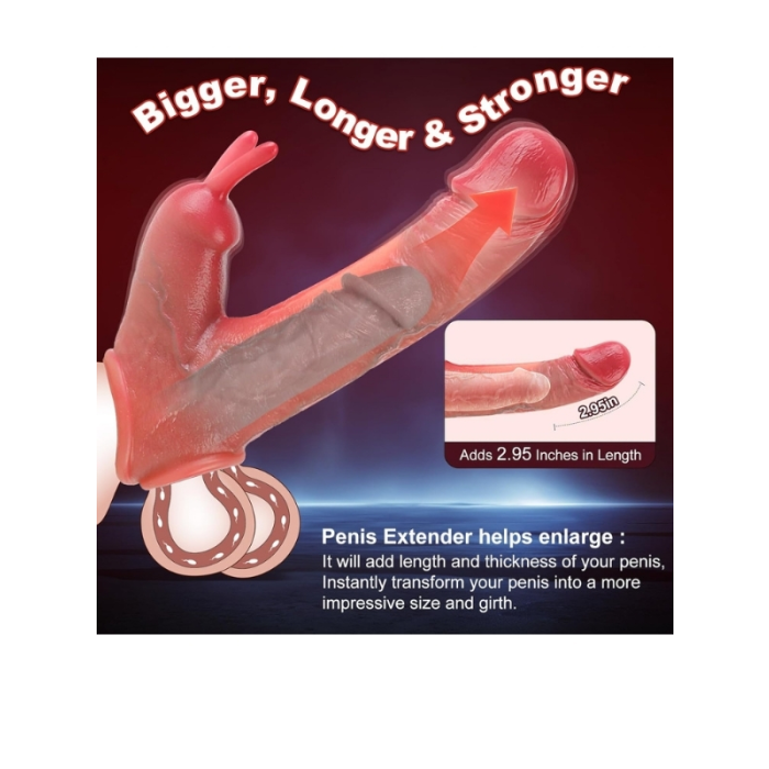 Censan Uzaktan Kumandalı Tavşan Penis Kılıfı