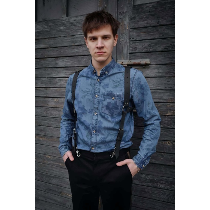 Erkek Deri Seksi Harness - APFTM134