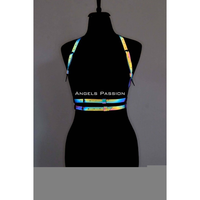 Renkli Reflektörlü Göğüs Harness, Karanlıkta Parlayan Göğüs Harness - APFT205