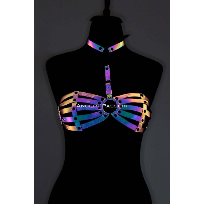 Reflektörlü Kadın İç Giyim, Reflektörlü Sütyen Harness - APFT224