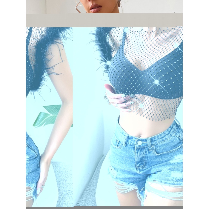 CROP ELBİSE  TÜYLÜ.