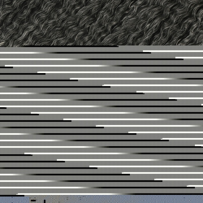 Brazilian Afro Dalgası Saç - Siyah / Platin Ombreli