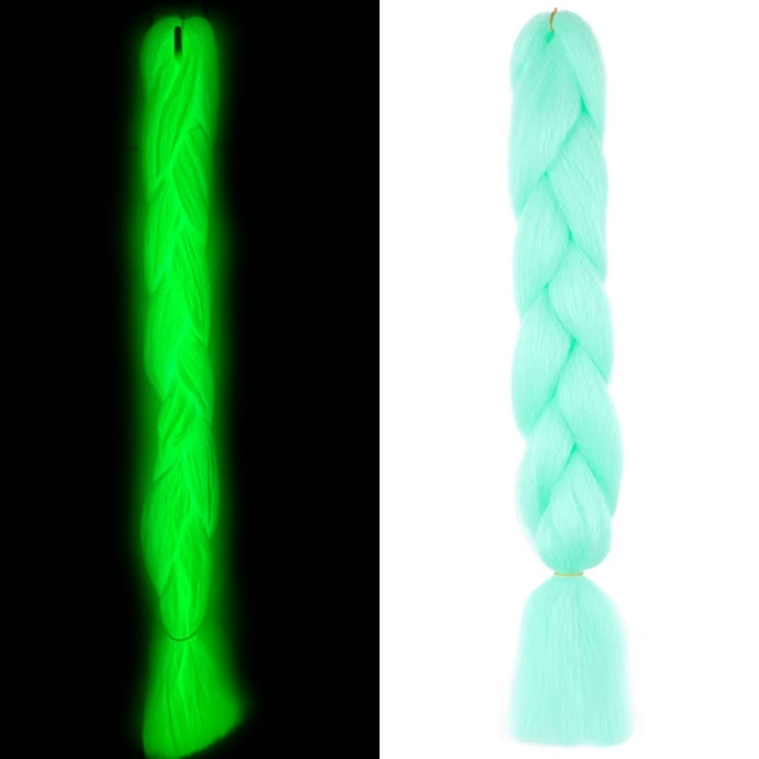 Fosforlu Neon Örgülük Saç Esperer 100 Gr. - Su Yeşili