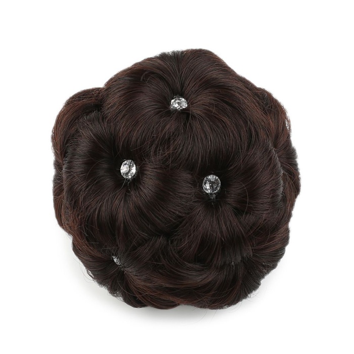 Fiber Sentetik Dalgalı 8 Parça Çıt Çıt - Koyu Kahve