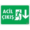 Acil Çıkış Uyarı Levhası 17,5x25 KOD:942