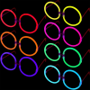 Glow  Yuvarlak Gözlük - Glow Partisi Gözlükleri - Glow Stick Gözlük 12 Adet