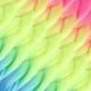 Afrika Örgülük Ombreli Sentetik Saç 100 Gr. / Fuşya / Neon Sarı / Açık Mavi