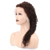 Afro Dalga Front Lace Gerçek Tül Peruk / Koyu Kahve / 60/65cm