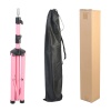 Kuaför Eğitim Mankeni İçin Metal Tripod / Pembe + Taşıma Çantası