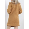 Astarlı Peluş Mont Camel