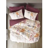 Tek Kişilik Nevresim Takımı Flos Bordo 8680108078631