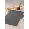 Bath Rug Set Antrasit 2li 75x125 60x90