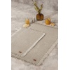 Bath Rug Set Bej 2li 75x125 60x90