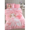 Ranforce Nevresim Takımı Tek Kişilik Sweet Princess V1 Pudra