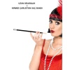 1920&#39;ler 1990&#39;lar Gatsby Kadın Aksesuar Seti – Kırmızı Charleston Saç Bandı ve Sigaralık