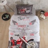 Ranforce Nevresim Takımı Tek Kişilik Street King v1 Gri
