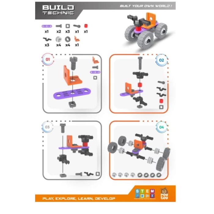 Sök Tak 21 Parça ATV Build Technic
