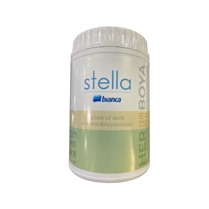 Bianca Stella 0800 Siyah Su Bazlı Saf Akrilik Boya 0,5 Litre