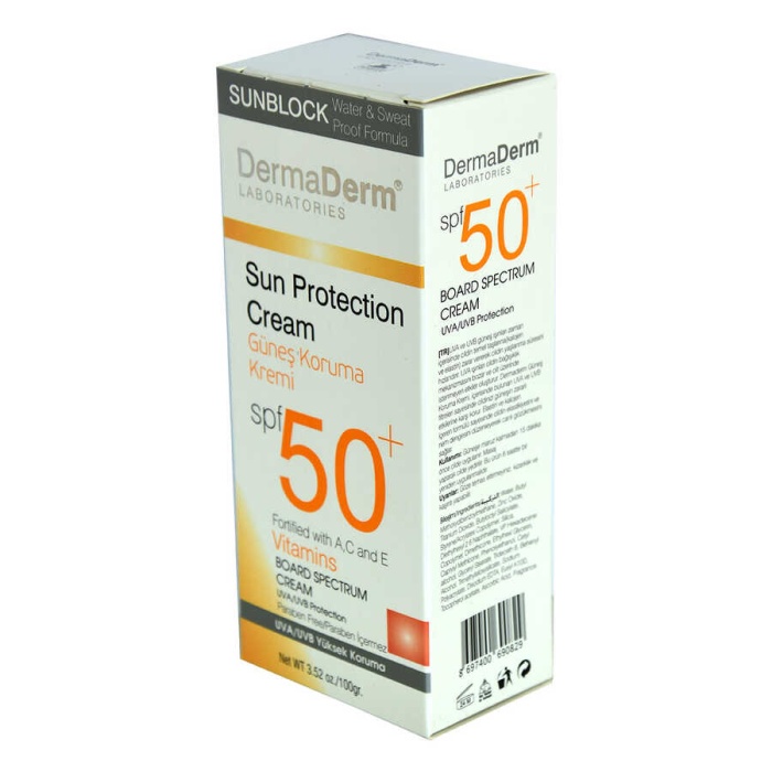 Güneş Koruma Kremi Spf 50+ Faktör Parabensiz UVA/UVB Yüksek Koruma 100 Gr