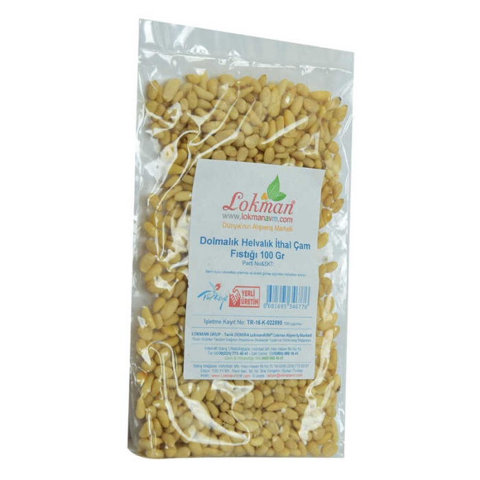 Dolmalık Helvalık İthal Çam Fıstık 100 Gr Paket